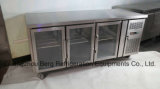 Three Glass Doors Commercial Under Counter Refrigerator