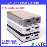 10400mAh Dual USB Output 3.1A Power Bank
