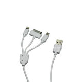 3 in 1 USB Charger and Sync Cable for iPhone (JHC09-1)