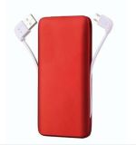 Built-in USB Cable Mobile Charger/Patented 5000mAh Portable Mobile Power Bank