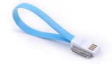 Mini Colorful Flat Magnetic USB Cable for iPhone 4 (AB-489)