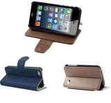 Foldable Mobile Phone Leather Case for iPhone 5