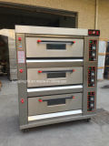 3-Deck, 6-Pan New Gas Baking Oven / Pizza Oven with Mechanical Control Digital Display (CE)