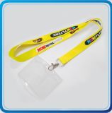 Custom Printed Lanyard with PVC / Leather Card Holder Lanyard for Promotional Gift