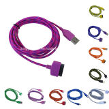 Colorful Round Nylon Braided USB Cable for Micro Phone (RHE-A3-004)