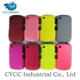 Mobile Phone Plain Colorfull Silicon and Plastic Case 2 in 1