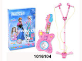 Hot Selling Plastic Toys B/O Guitar+Microphone (1016104)