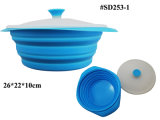Silicone Rice, Grain Cooker, Silicone Steamer Cooker (SD235-1 Blue)