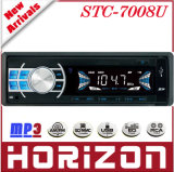 Fixed Panel Car MP3 Player, STC-7008U FM Radio (Auto Seek and Store 18 Stations) 12 Voltage