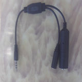 Customized 6.35mm Stereo Audio Splitter Cable
