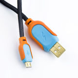 Fishing Net Micro USB Cable Braided Fabric Nylon Sync Data Charge Cable for Micro USB Device