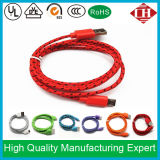 Factory Supply Colorful Nylon Micrio USB Data Cable