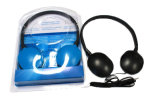 Music Headphone Blue, Black Earphone Headset Without Mic