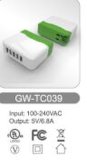 Smart Wall Charger for Mobile Phone with Smart IC