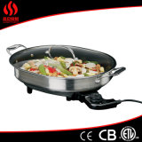 Stainless Steel Body Nosntick Electric Skillet