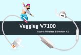Veggieg V7100 Sports Wireless Bluetooth 4.0 Earphones Headphones Headset with Microphone for iPhone Samsung Nokia Xiaomi