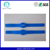 860MHz~960MHz Blue Watch Style RFID Custom Bracelets