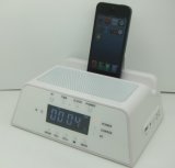 Speaker with Dua Alarm FM Radio Function for iPad/iPhone5/6