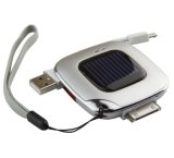 Solar Mobile Phone Charger with iPhone Port, Micro USB Port and USB Port