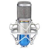 Professional Wide Frequency Response Studio Condenser Sound Recording Microphone with Metal Shock Mount Kit for Recording