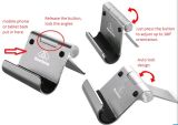 Aluminum Alloy Adjustable Mobile Smartphone/Tablet Stand/Phone Holder with Leg Adjustable Manufacturers