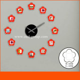 60X60cm Wall Sticker Clock Fashion Clocks Photo Frame for Living Room Decoration