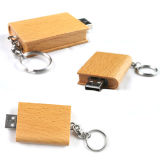 Wooden Book Shape USB Flash Drive