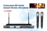 Professional UHF Double Channel Wireless Microphone Jj-U6200