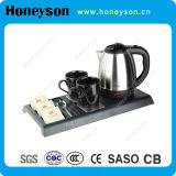 0.8L Stainless Steel Electrical Kettle Tray Set for Hotel