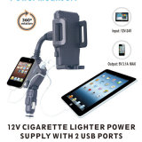 Mobile Phone GPS 5V 2.1A Dual USB 12V Cigarette Lighter Multifunction Charging Car Holder