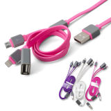 Three in One Phone Accessories Data USB Cable for Apple Samsung HTC iPad