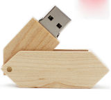 Swivel Wooden USB Flash Drive