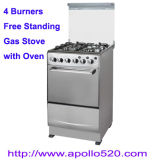 4 Burners Free Standing Gas Stove with Oven