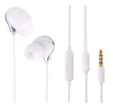 White Plastic Stereo Headset Headphone Earphone for Mobile Phone