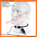 Two Way Radio Throat Microphone with Air Clear Tube