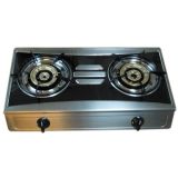 2 Burner Color Coated Stainless Steel Gas Stove
