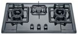 Good Quality 3burner Gas Stove with Stainless Steel Panel (HM-34011)