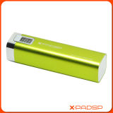 Green Lipstick Battery Power Bank Charger for Cell Phone