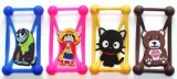 Universal Silicone Phone Case 3D Cartoon Stitch Minnie Kitty Bear Frame Bumper for Below 6 Inch Mobile Phone