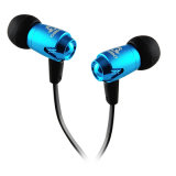 3.5mm Stereo Metal Earphones with Microphone for Mobile Phones