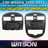 Witson Car DVD Player for Nissan Tiida 2011 with Chipset 1080P 8g ROM WiFi 3G Internet DVR Support