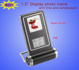 Digital 1.5 Inch Photo Frame with Calendar and Temperature Display