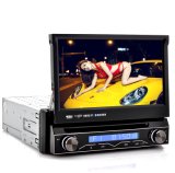 1 DIN Detachable Front Panel Car DVD Player - 7 Inch Flip out Screen, GPS