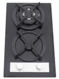 2 Burners Built in Tempered Glass Gas Hob/Gas Stove/Gas Cooktop (HB-25002)
