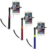 Cheapest Selfie Stick Sp114 Monopod with Cable Take Pole for Mobile Camera