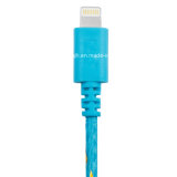 Nylon Warapped USB Data Cable Fibery USB Cable to 8pin for iPhone 5 and iPhone 6 (JH-2348)