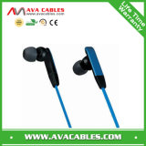 Customized Hands-Free Plastic Flat Wire Earphones with Supper Bass