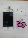 Hello Kitty White Colorful LCD Complete and Back Cover for iPhone 4/4s