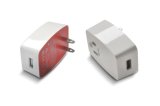 2013 Newest Design 2.1A USB Home Charger with AC Outlet for Mobile Phone Tablet