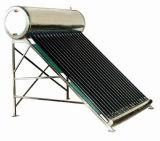 EN12976 Compact Vacuum Tube Copper Coil Solar Water Heater